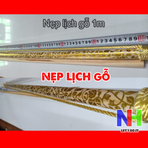 Nẹp gỗ treo tranh/lịch size 1m